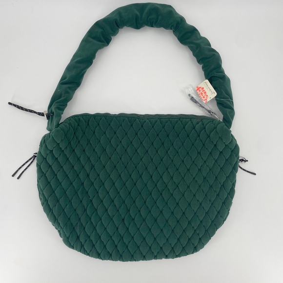FP Movement Handbags - Free People FP Movement Hudson Quilted Fleece Bag - Evergreen NEW A2578